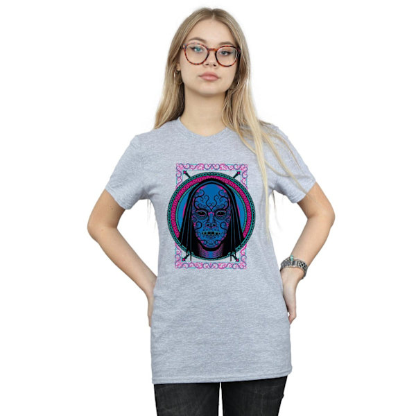 Harry Potter Dam/Kvinnor Neon Dödsätare Mask Bomull Pojkvän Sports Grey S