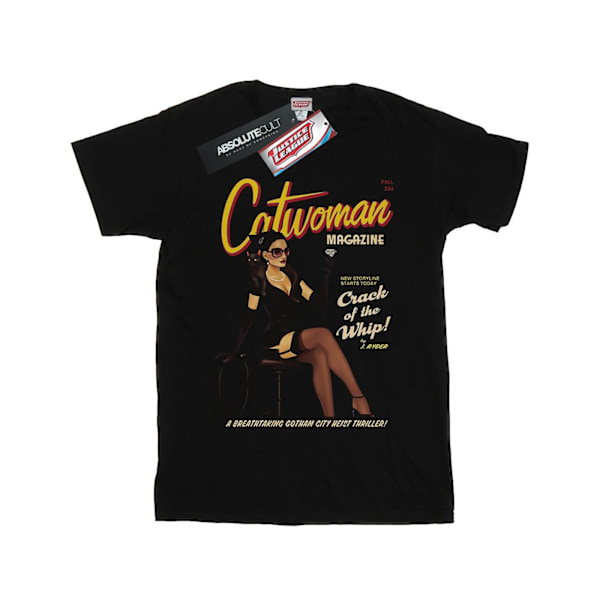 DC Comics Dam/Damer Catwoman Bombshell Cover Bomull Boyfriend T-shirt Black S