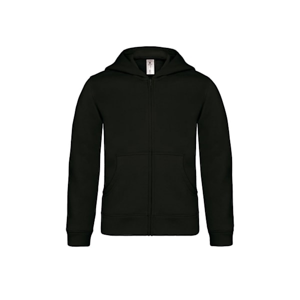 B&C Barn/Barn Full Zip Hoodie Jacka 7-8 År Svart Black 7-8 Years