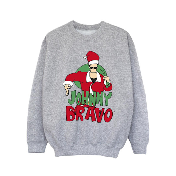 Johnny Bravo Girls Johnny Christmas Sweatshirt 7-8 år Sport Sports Grey 7-8 Years