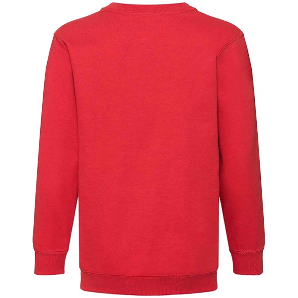 Fruit of the Loom Barn/Barnkläder Klassisk Drop Shoulder Sweatshirt Red 7-8 Years