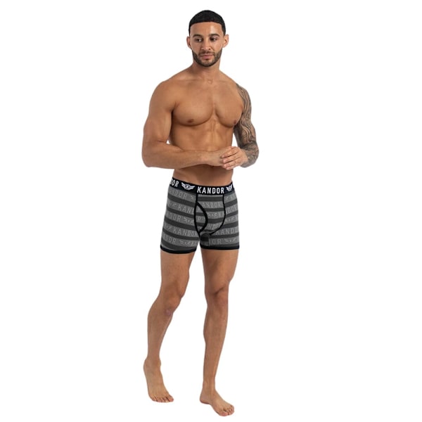 Kandor Lingo Boxerkalsonger för män (5-pack) M Svart Black M