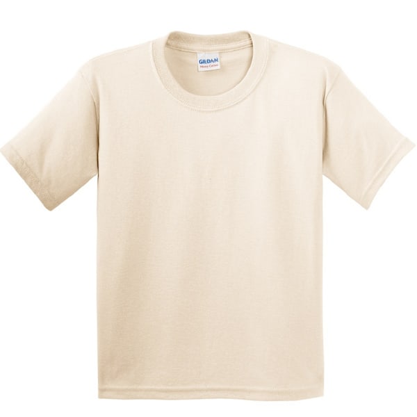 Gildan Youth Unisex Heavy Cotton T-Shirt M Natural Natural M