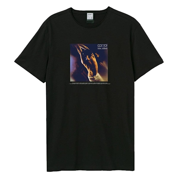 Amplified Unisex Vuxen New Values Iggy Pop T-shirt med Baktryck X Black XL