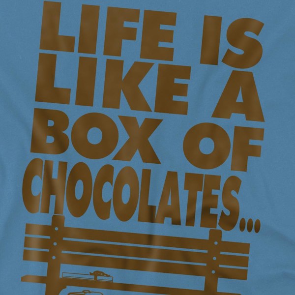 Forrest Gump Herr T-Shirt Livet M Carolina Blå Carolina Blue M
