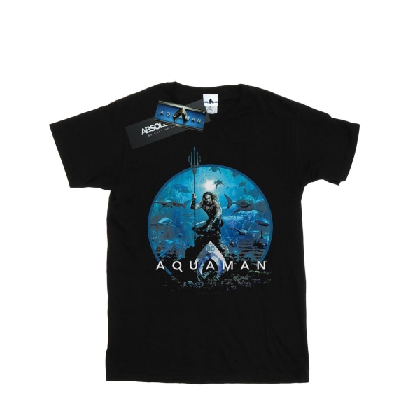 DC Comics Herr Aquaman Circle Poster T-Shirt 4XL Svart Black 4XL