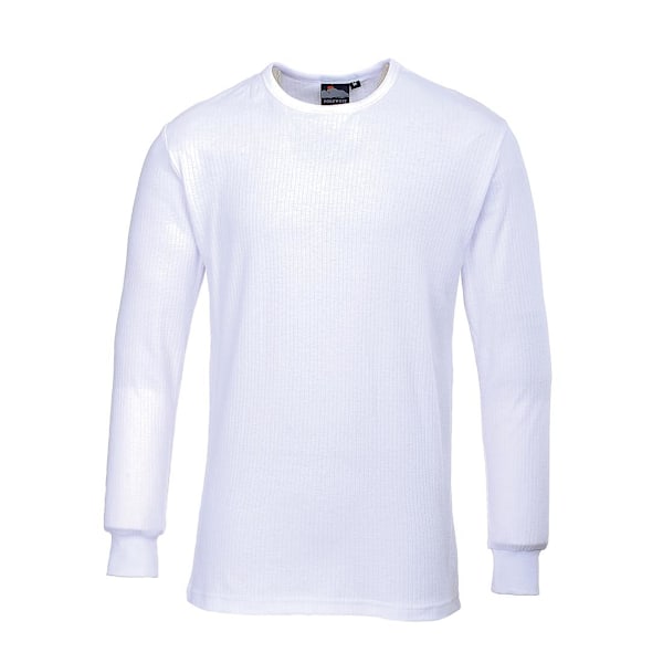 Portwest Herr Termisk Långärmad T-shirt M Vit White M