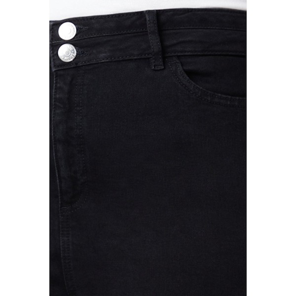 Dorothy Perkins Dam/Kvinna Dubbel Midja Detalj Plus Skinny Jeans Black 20 UK