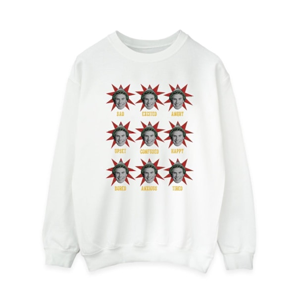 Elf Dam/Damer Många Stämningar Av Buddy Sweatshirt XL Vit White XL