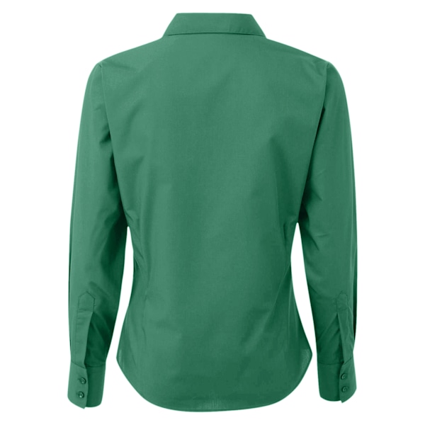 Premier Dam/Kvinnors Poplin Långärmad Blus 6 Smaragd Emerald 6