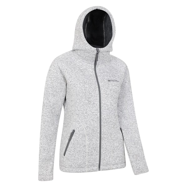 Mountain Warehouse Dam/Damer Nevis Faux Fur Fodrad Full Zip Grey 12 UK