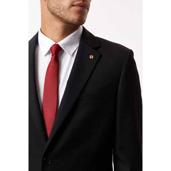 Burton Mens Limited Edition Football Slim Suit Jacket 40R Svart Black 40R