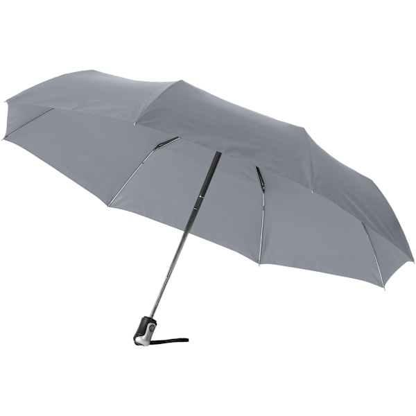 Bullet 21,5 tum Alex 3-sektions automatisk öppning och stängning paraply (2-pack) Grey One Size