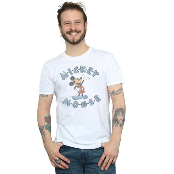 Disney Mickey Mouse Dash T-shirt för män 4XL Vit White 4XL