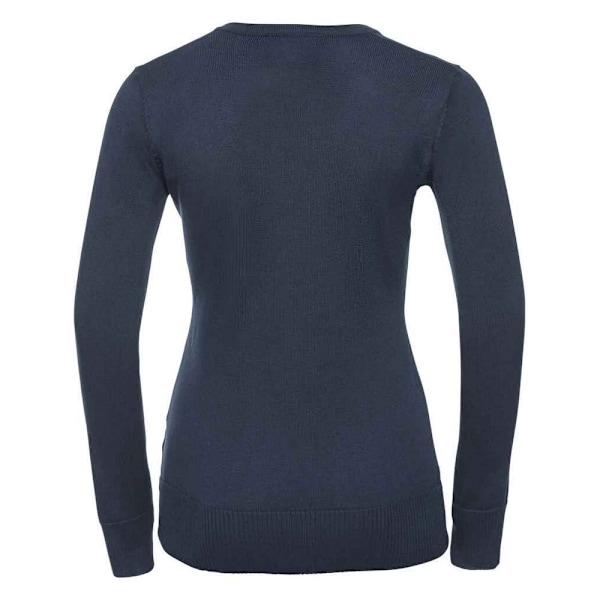 Russell Collection Dam/Dam Cotton Acrylic V-hals Sweatshirt Black 12 UK