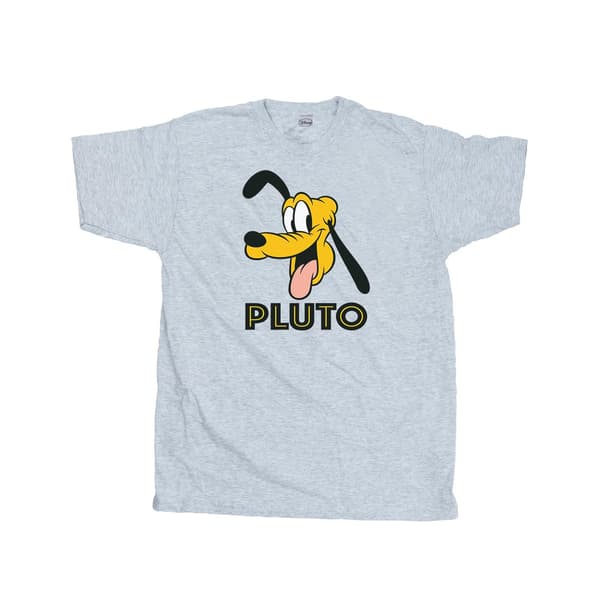 Disney Herr Pluto Ansikte T-Shirt M Heather Grey Heather Grey M