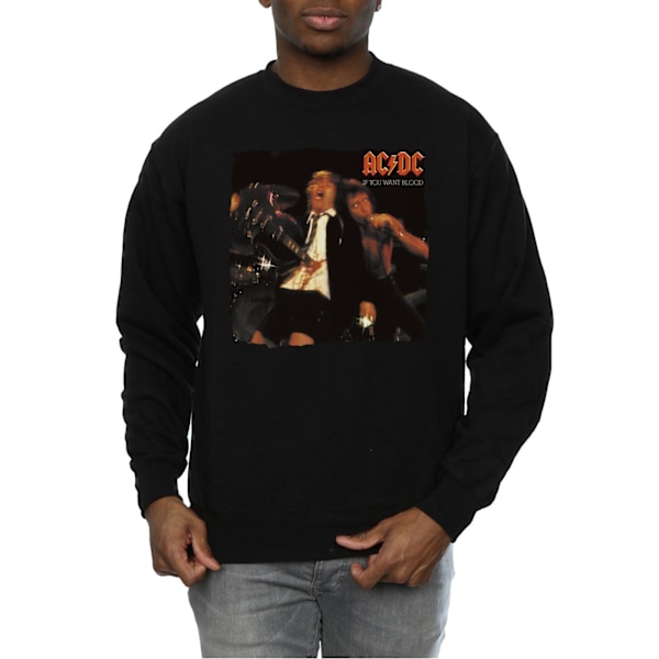 AC/DC Herr Sweatshirt XL Svart Black XL