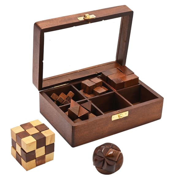 Harvey Makin Trä 6 Pusselset One Size Brun Brown One Size