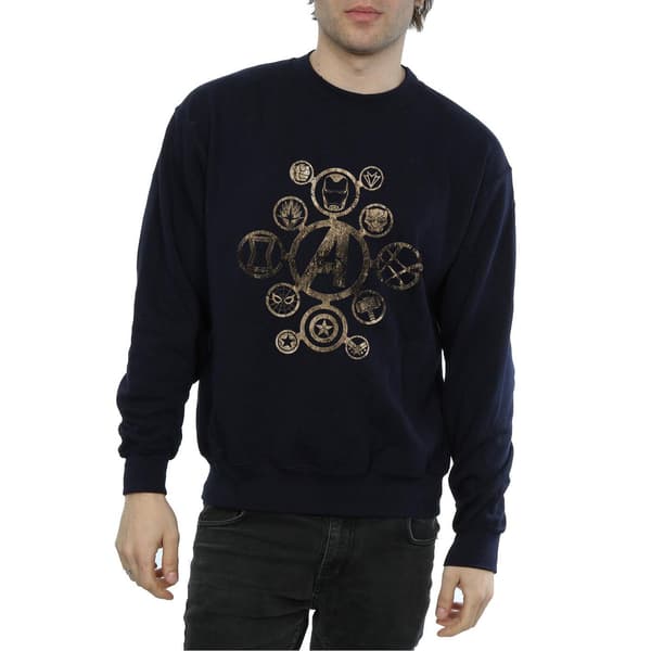 Marvel Herr Avengers Infinity War Ikoner Sweatshirt S Marinblå Navy Blue S