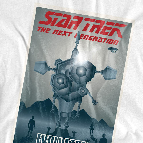 Star Trek Unisex Vuxen The Next Generation Säsong 3 Avsnitt 1 T White M