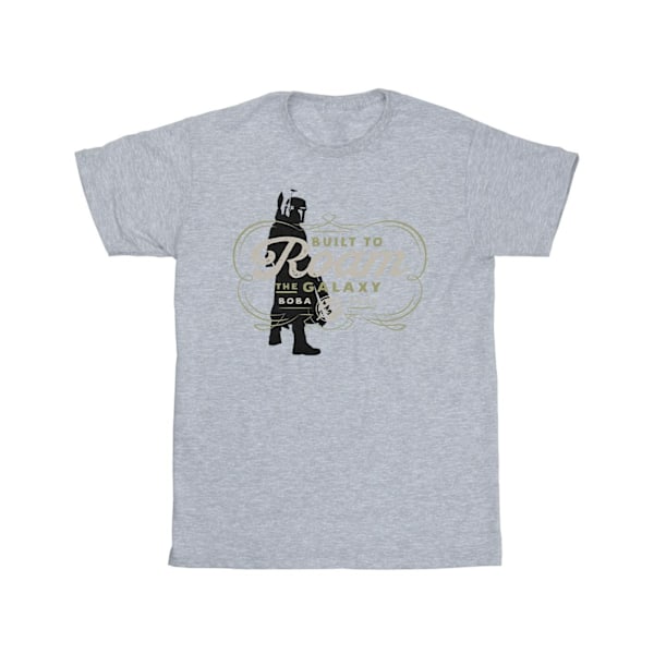 Star Wars Girls The Book Of Boba Fett Built To Roam Bomull T-shirt Sports Grey 12-13 Years