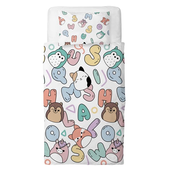 Squishmallows Figurer Vändbart Påslakanset Dubbel Vit/Multi White/Multicoloured Double