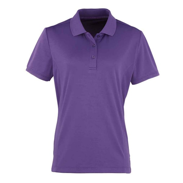 Premier Dam/Dam Coolchecker Pique Poloskjorta 12 UK Lila Purple 12 UK