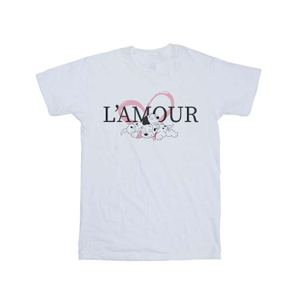 Disney Girls 101 Dalmatians L´Amour Bomull T-shirt 9-11 år W White 9-11 Years