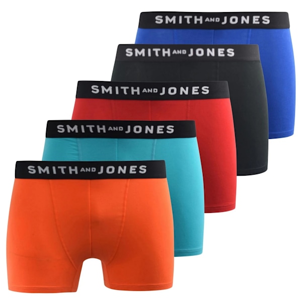 Smith & Jones Tovin Boxerkalsonger för män (5-pack) S Flerfärgad Multicoloured S