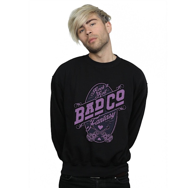 Bad Company Herr Rock N Roll Fantasy Sweatshirt 4XL Svart Black 4XL