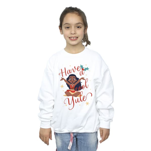 Moana Flickor Har En Cool Jul Tröja 5-6 År Vit White 5-6 Years