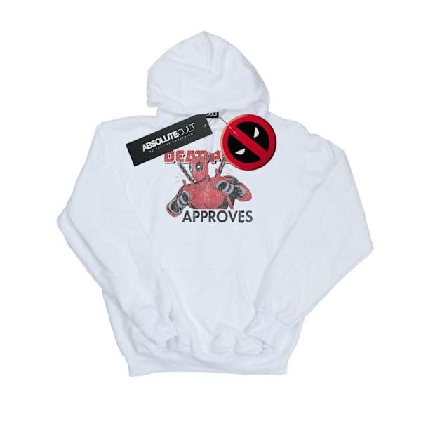 Marvel Herr Deadpool Approves Hoodie S Vit White S