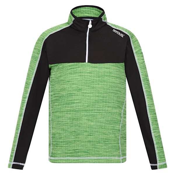 Regatta Hewley Återvunnen Fleece Tröja med Halv Dragkedja för Barn 3-4 År Jasmine Green/Black Jasmine Green/Black 3-4 Years