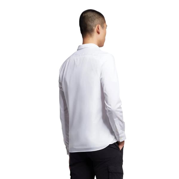 Lyle & Scott Herr Interlock Skjorta L Vit White L