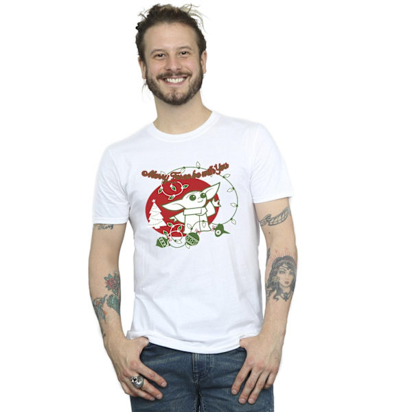 Star Wars The Mandalorian Herr Baby Yoda Force Be With You T-Sh White XXL