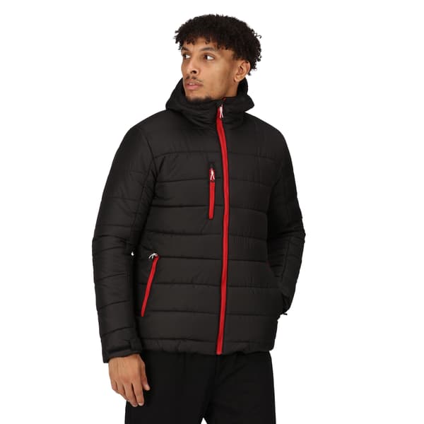 Regatta Professional Vadderad Termojacka för Herr S Svart/Klassisk Black/Classic Red S