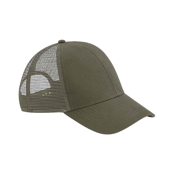 Beechfield Unisex Vuxen 6 Panel Trucker Cap En Storlek Olivgrön Olive Green One Size