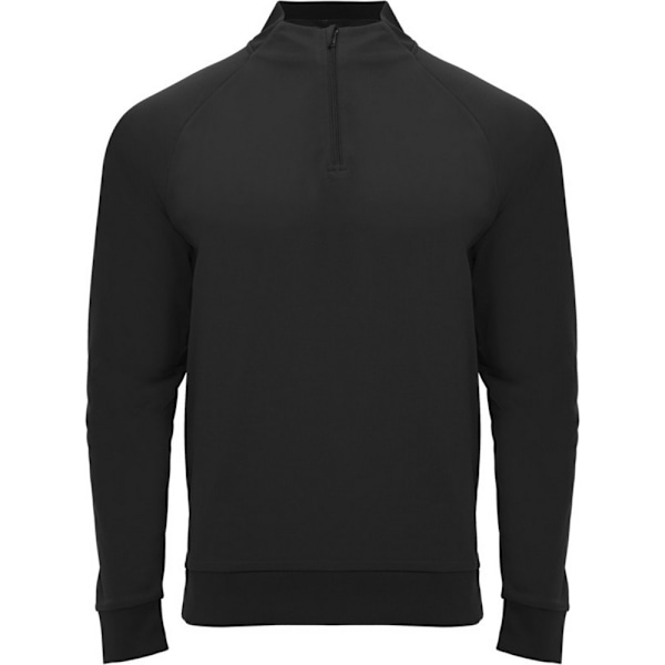 Roly Unisex Epiro Quarter Zip Långärmad Sweatshirt M S Solid Black M