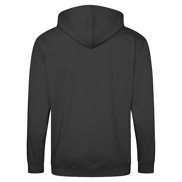 Awdis Plain Mens Hooded Full Zip Hoodie / Zoodie L Black Smoke Black Smoke L