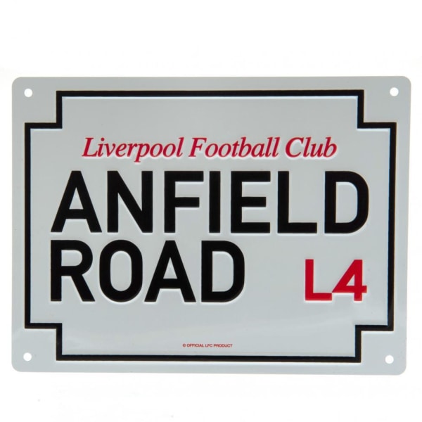 Liverpool FC Anfield Road Plaque One Size Vit/Svart White/Black One Size