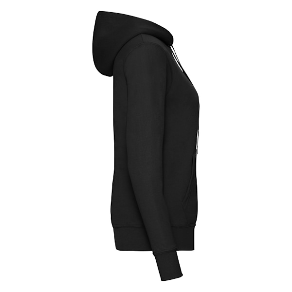 Fruit of the Loom Dam/Damer Classic 80/20 Lady Fit Hoodie X Black XS