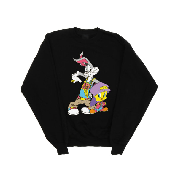 Looney Tunes Dam/Damer Bugs And Tweety Hip Hop Sweatshirt L Black L