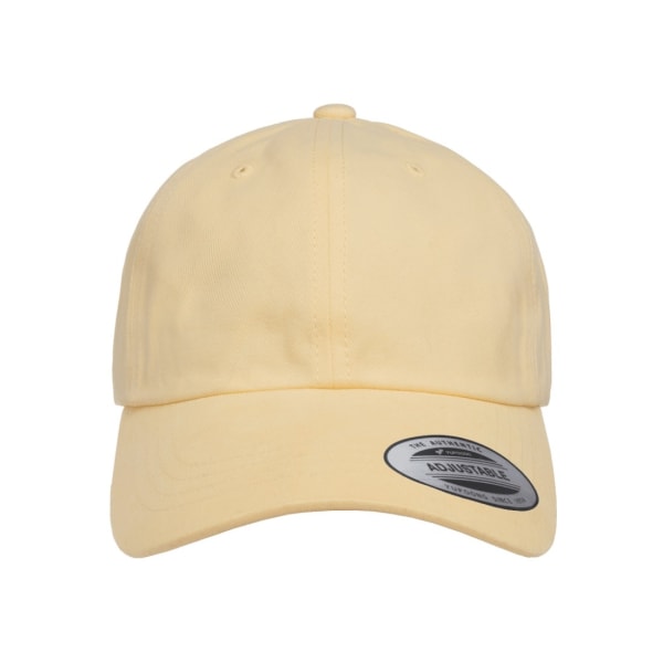 Flexfit By Yupoong Peached Cotton Twill Dad Cap One Size Gul Yellow One Size