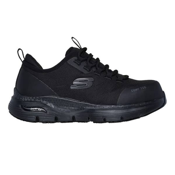 Skechers Dam SR Ebinal Arch Fit Skyddsskor 4 UK Black 4 UK