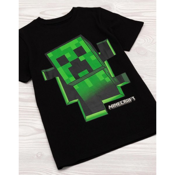 Minecraft barn-/barn-tröja inuti t-shirt 13-14 år Bla Black 13-14 Years