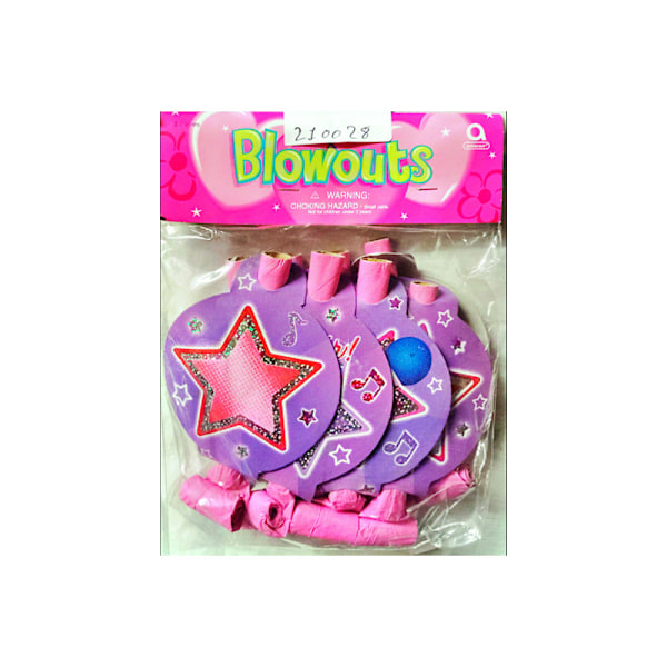 Amscan Stars Noisemaker (6-pack) En Storlek Rosa/Lila Pink/Purple One Size