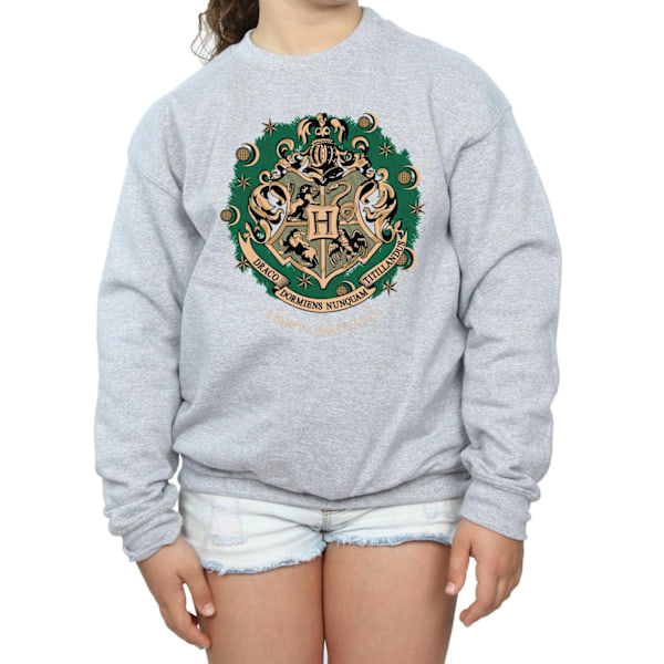 Harry Potter flickor julkrans sweatshirt 7-8 år sport Sports Grey 7-8 Years