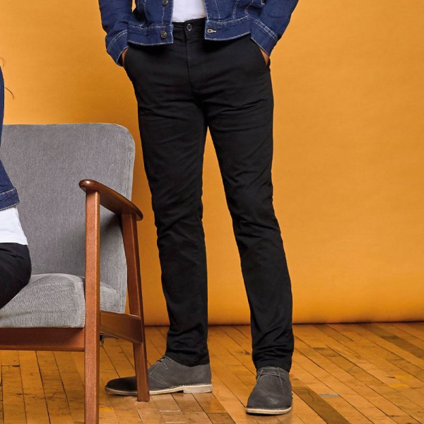 AWDis So Denim Herr Leo Straight Fit Jeans 30R Mörkblå Tvätt Dark Blue Wash 30R