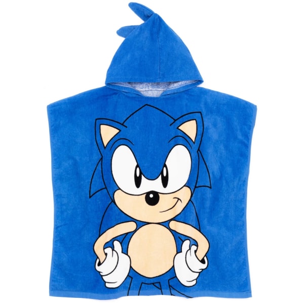 Sonic The Hedgehog Childrens/Kids Poncho One Size Blå Blue One Size