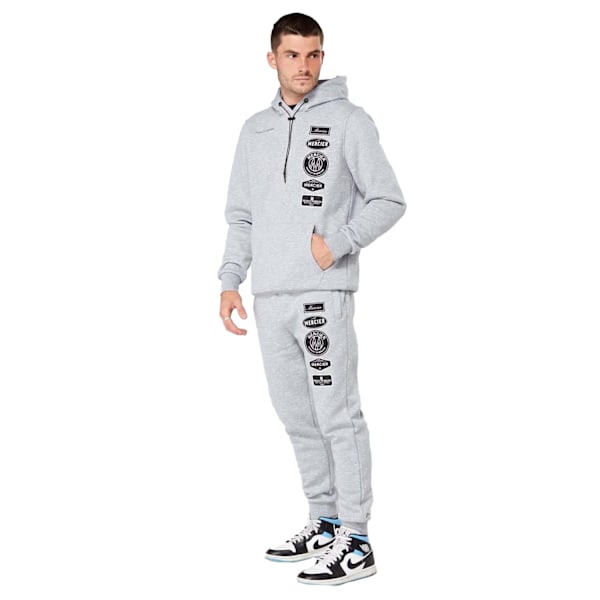 Mercier Herr Mono Hybrid Hoodie L Gråmelerad Grey Marl L